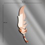 Wallity Ozgl524 Espejo Decorativo Oro Rosa 18 x 65 cm